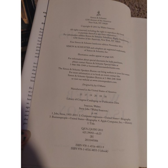 Steve Jobs First Edition - Picture 2 of 3